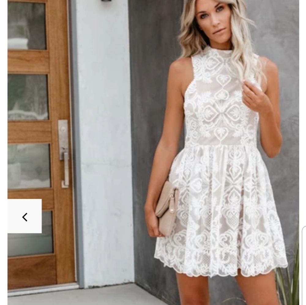 White lace dress